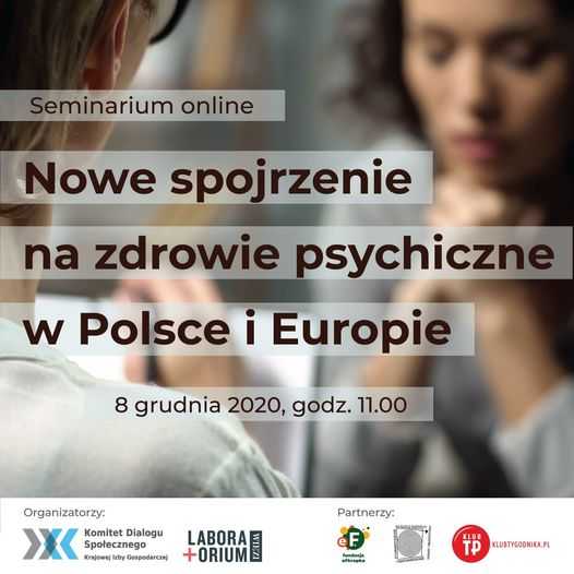 Nowe spojrzenie na zdrowie psychiczne w Polsce i Europie