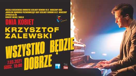 Koncert online Krzysztofa Zalewskiego z okazji Dnia Kobiet