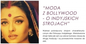 Wykład z cyklu "Kultury Świata" - moda Bollywood