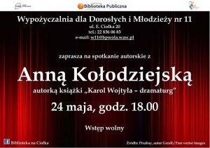 „Karol Wojtyła – dramaturg” - spotkanie z autorką ksiażki