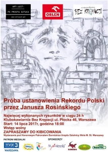 Bicie rekordu Polski - najwięcej wykonanych rysunków w ciągu 24 godzin