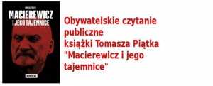 Publiczne czytanie: "Macierewicz i jego tajemnice"