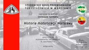 Wykład SKPT: Historia motoryzacji Warszawy