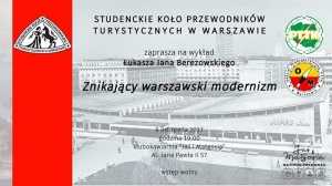 Wykład SKPT: Znikający warszawski modernizm