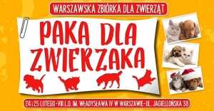 Paka dla zwierzaka - warszawska zbiórka dla zwierząt!
