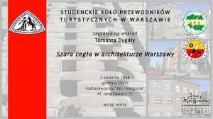 Wykład SKPT: Szara cegła w architekturze Warszawy