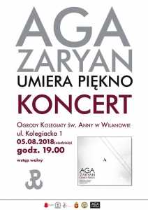 Aga Zaryan - koncert "Umiera Piękno"