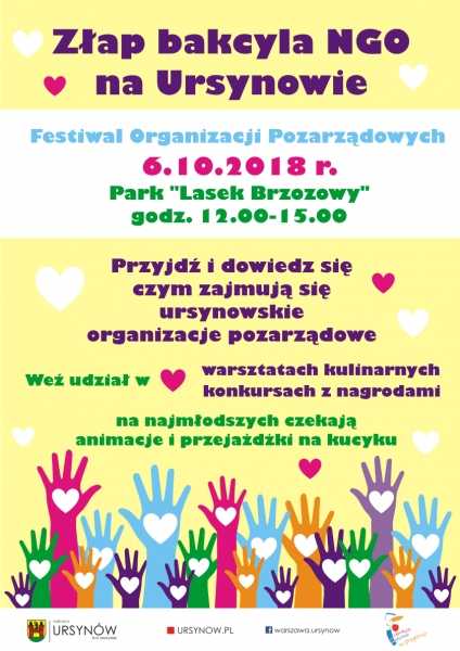 „Złap Bakcyla NGO” III Festiwal Ursynowskich