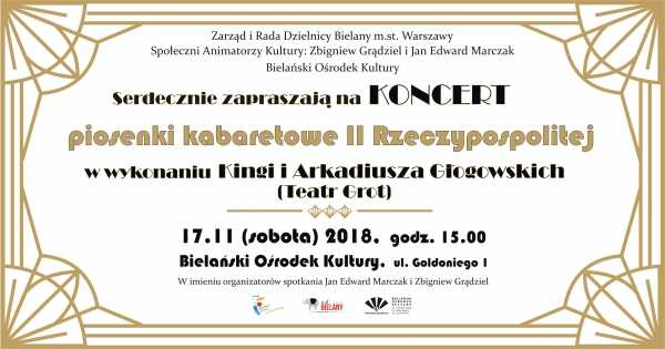 Piosenki kabaretowe II Rzeczypospolitej - Teatr Grot