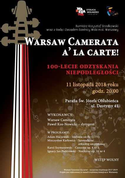 Warsaw Camerata a'la Carte! Muzyka polska