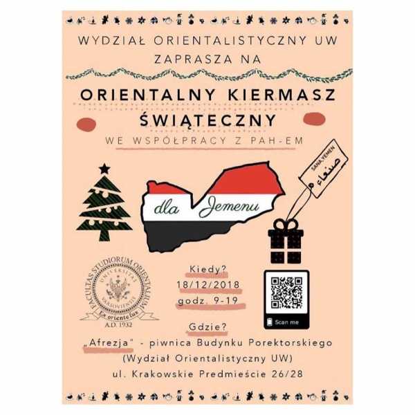 Orientalny kiermasz świąteczny - pomoc dla Jemenu // Oriental Christmas Charity Fair
