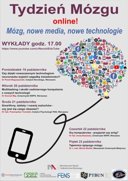 Tydzień Mózgu online: MÓZG, NOWE MEDIA, NOWE TECHNOLOGIE