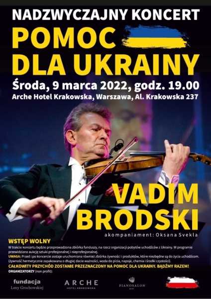 Vadim Brodski - nadzwyczajny koncert. Pomoc dla Ukrainy