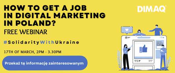 Bezpłatny webinar o pracy w polskiej branży digital marketingu // How to get a job in digital marketing in Poland?