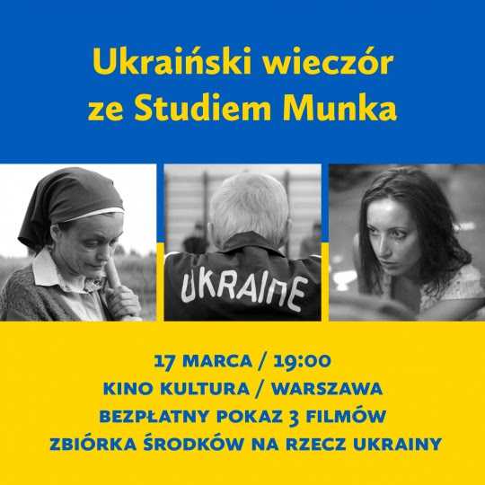 Młodzi filmowcy dla Ukrainy - pokaz filmów Studia Munka w kinie Kultura