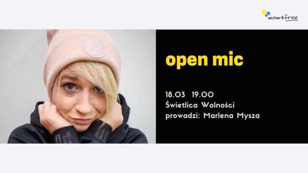 Stand-up Open Mic - Warszawa x Marlena Mysza