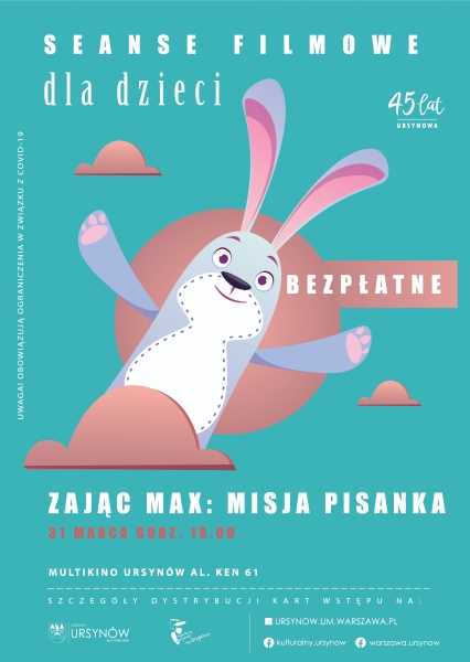 Zając Max: Misja pisanka - seans filmowy dla dzieci