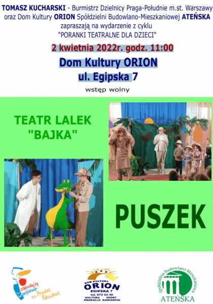Poranki teatralne dla Dzieci - Puszek
