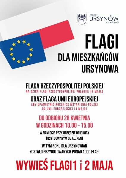Flagi dla mieszkańców Ursynowa