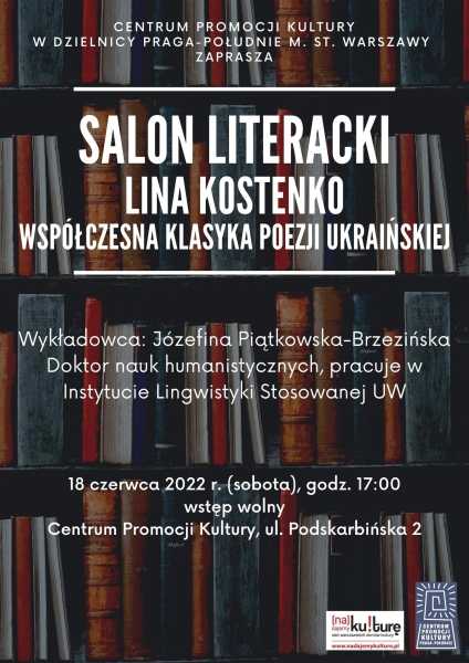 Salon Literacki: Lina Kostenko - współczesna klasyka poezji ukraińskiej