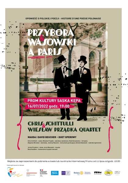 Koncert „Przybora&Wasowski a Paris” – Chris Schittulli& Wiesław Prządka Quartet