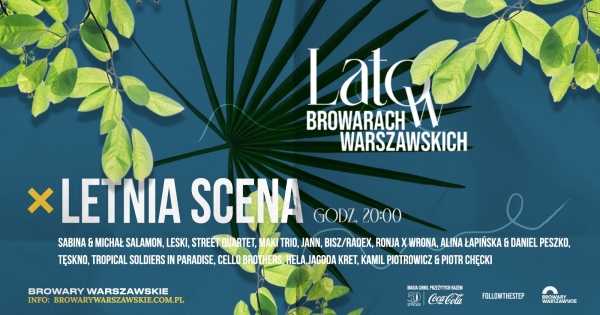 SCENA LETNIA W BROWARACH | koncert Michał Salamon / SABINA