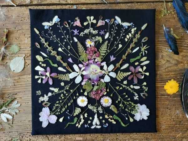 Tworzymy mandale roślinne