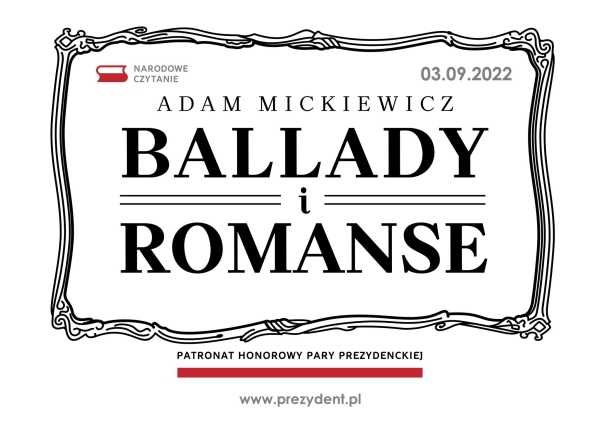 Narodowe Czytanie 2022 - Ballady i romanse