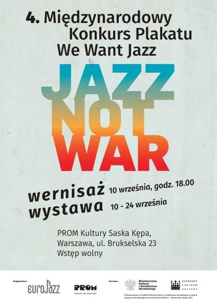 Wystawa plakatów #wewantjazz #jazznotwar [10 - 25 września]