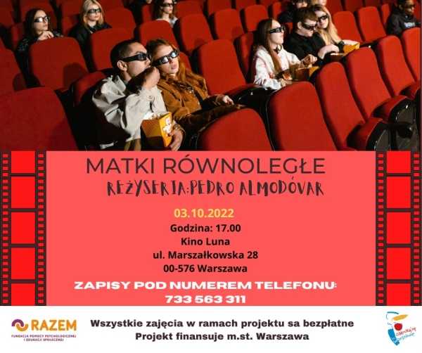 Warszawskie Dni Seniora 2022 - pokaz filmu "Matki równoległe"