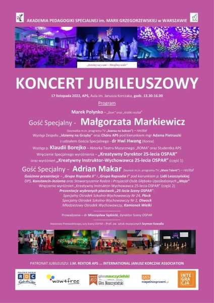 Koncert Jubileuszowy "25-lat Inicjatywy OSPAR". 