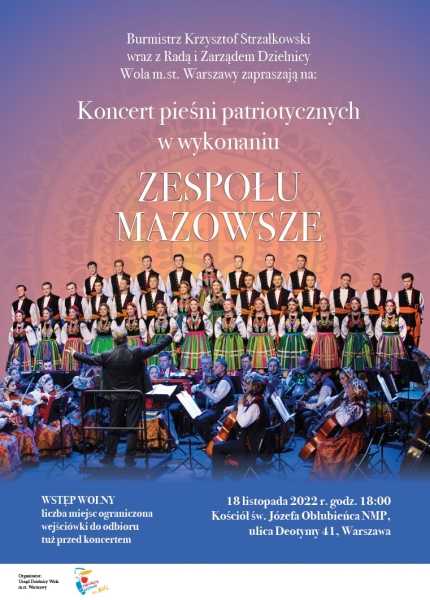 „Pieśni patriotyczne” – koncert Mazowsza 