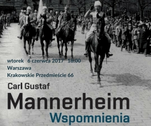 Premiera książki "Carl Gustaf Mannrheim. Wspomnienia"