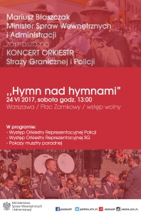 Koncert orkiestr Straży Granicznej i Policji „Hymn nad hymnami”