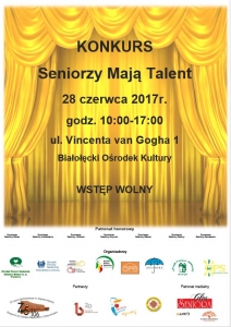 VI edycjia Konkursu „Seniorzy Mają Talent 2017”