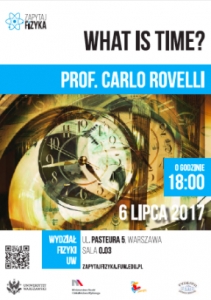 Prof. Carlo Rovelli – „What is time?”
