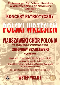 POLSKI WRZESIEŃ - koncert patriotyczny