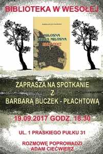 Spotkanie autorskie z Barbarą Buczek-Płachtową