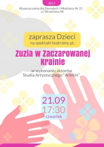 Teatrzyk dla dzieci "Zuzia w zaczarowanej krainie"
