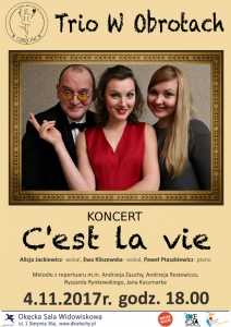 Koncert "C'est la vie" zespołu Trio w Obrotach