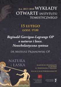 Wykład Otwarty IT: Reginald Garrigou-Lagrange OP o naturze i łasce