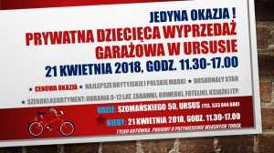 Prywatna dziecięca wyprzedaż garażowa
