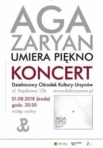 Aga Zaryan - koncert Umiera Piękno