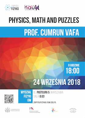 Prof. Cumrun Vafa – „Physics, Math and Puzzles”