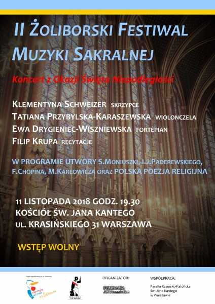 II Żoliborski Festiwal Muzyki Sakralnej