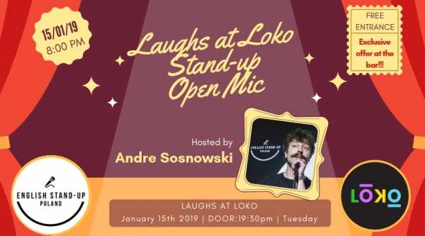 Laughs at Loko vol.29: January English Stand-up Open Mic