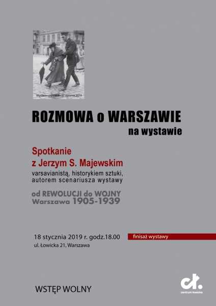 Rozmowa o Warszawie na wystawie. 