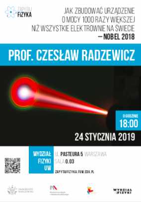 Prof. Czesław Radzewicz – Nagroda Nobla z fizyki 2018