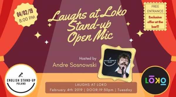 Laughs at Loko vol.30: English Stand-up Open Mic