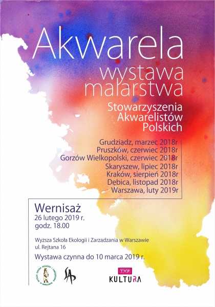 Wernisaż wystawy "Akwarela. Malarstwo Stowarzyszenia Akwarelistów Polskich"